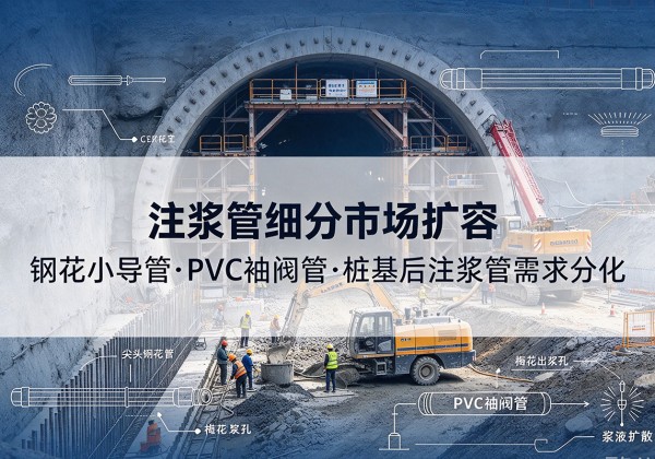友好注浆管细分市场扩容，隧道钢花小导管、PVC 袖阀管、桩基后注浆管需求分化